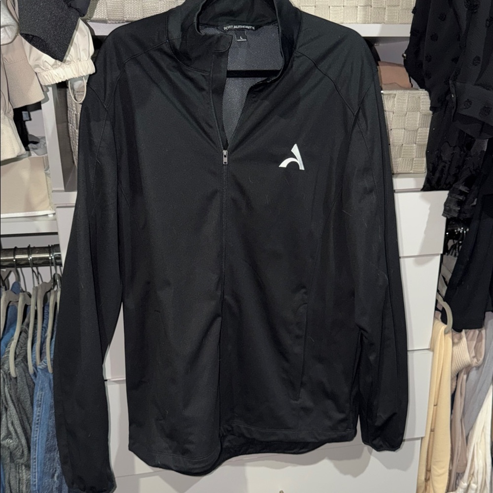 Port Authority Black Windbreaker Jacket